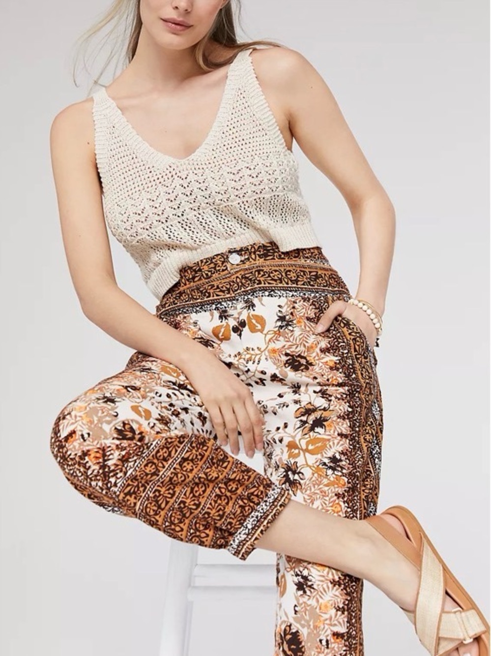 Anthropologie Printed Joggers • Size 2